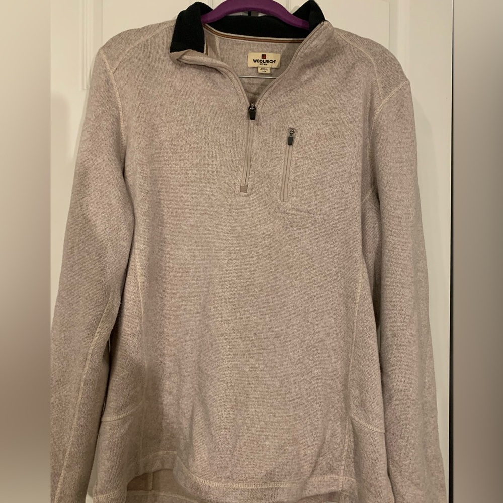 Vintage Woolwich Mens 1/4 Zip Sweater Ash Creek